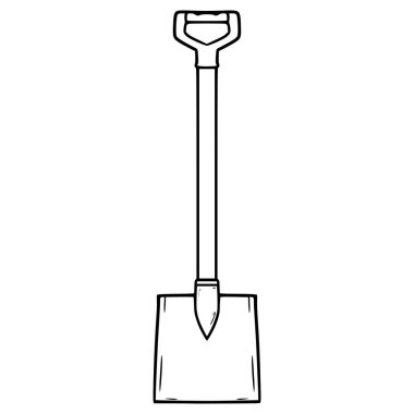 Kürek çizimi el çizimi ana hat vektörü