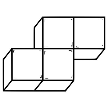 blok bulmaca illüstrasyon el çizim ana çizim vektörü