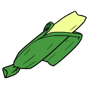 lontong ya da Endonezya pirinç keki çizimi elle izole edilmiş vektör