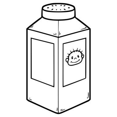 bebek pudrası çizimi el çizimi taslak vektörü