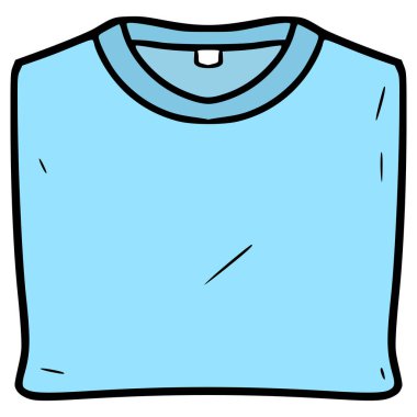 Katlanabilir giysi çizimi el çizimi izole vektör