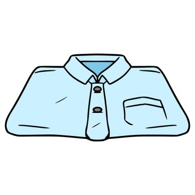 Katlanabilir giysi çizimi el çizimi izole vektör