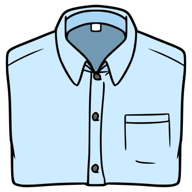 Katlanabilir giysi çizimi el çizimi izole vektör