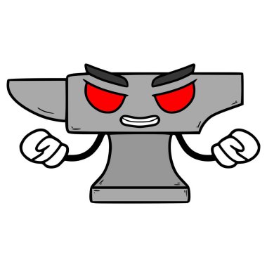 örs karakteri çizimi elle izole edilmiş vektör