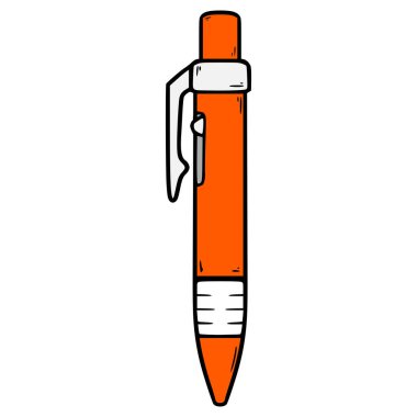 kalem çizimi el izole vektörü