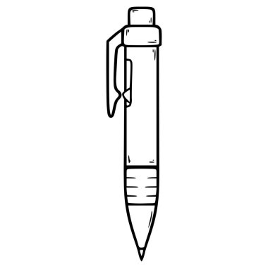 kalem illüstrasyon el çizimi ana hat vektörü