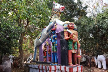 Ayyanar Temple Clay Horse Statue  Traditional Tamil Nadu Terracotta Art