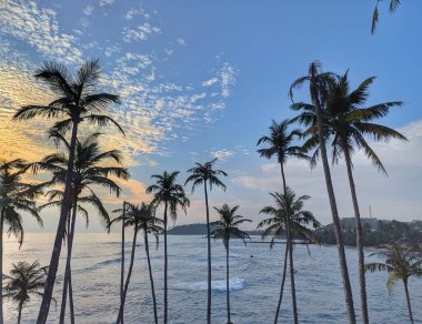 Coconut Tree Hill, Mirissa, Sri Lanka 'dan çarpıcı bir manzara.