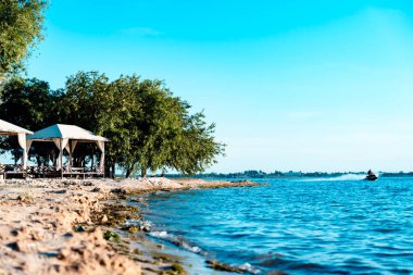 güzel bir plaj manzarası