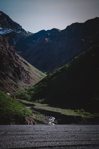 Alaska 'nın gölgeli vadilerinin esrarengiz güzelliğini keşfedin. Engebeli arazinin yemyeşil ile buluştuğu yerde çarpıcı bir kontrastlık yaratın. Dramatik ve maceracı görsel projeler için mükemmel..
