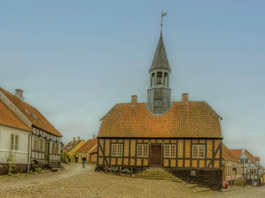 the old city hall built in 1789, Ebeltoft, Denmark, September 9, 2019 clipart