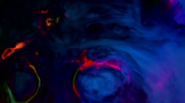 Renkli kozmik galaksi asidi psikedelik arkaplan mürekkebi girdap dalgası şekil değiştiren vj şablon akış TV tanıtımı