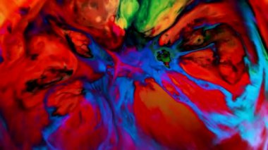 Renkli kozmik galaksi asidi psikedelik arkaplan mürekkebi girdap dalgası şekil değiştiren vj şablon akış TV tanıtımı