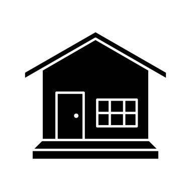 Düz Tasarım Ev Sembol Vektörü Simgesi Simgesi