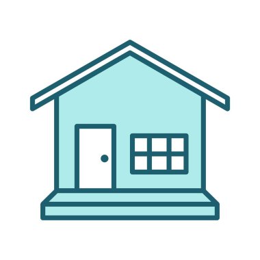 Düz Tasarım Ev Sembol Vektörü Simgesi Simgesi