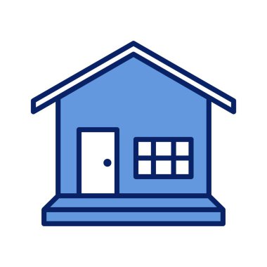 Düz Tasarım Ev Sembol Vektörü Simgesi Simgesi