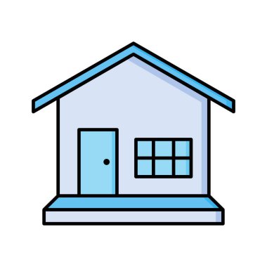 Düz Tasarım Ev Sembol Vektörü Simgesi Simgesi