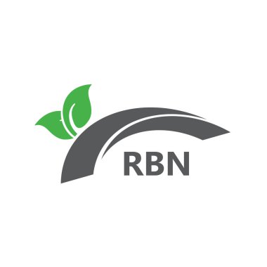 Beyaz arka planda RBN harf logosu tasarımı. Yaratıcı modern RBN harf logosu tasarımı. Vektör tasarımı.