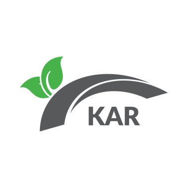 Beyaz arkaplanda KAR harfi logo tasarımı. Yaratıcı modern KAR harf logosu tasarımı. Vektör tasarımı.