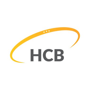 Beyaz arka planda HCB harf logosu tasarımı. Yaratıcı modern HCB harf logosu tasarımı. Vektör tasarımı.