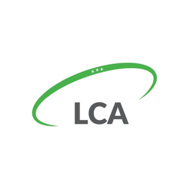 Beyaz arka planda LCA harf logosu tasarımı. Yaratıcı modern LCA harf logosu tasarımı. Vektör tasarımı.
