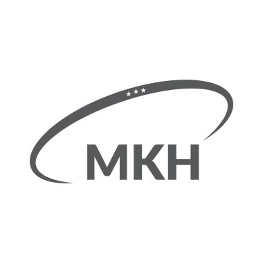Beyaz arkaplanda MKH harf logosu tasarımı. Yaratıcı modern MKH harf logosu tasarımı. Vektör tasarımı. Harfler MKH, MKH logo vektör şablonu.