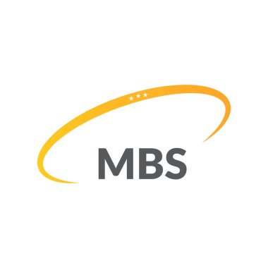 Beyaz arka planda MBS harf logosu tasarımı. Yaratıcı modern MBS harf logosu tasarımı. Vektör tasarımı.