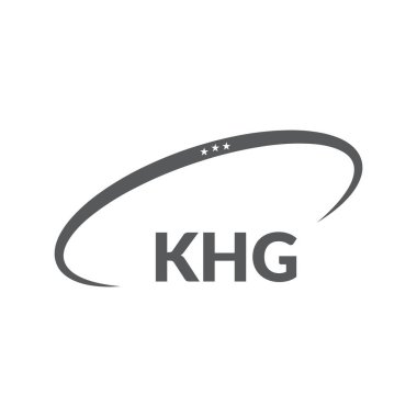 Beyaz arkaplanda KHG harf logosu tasarımı. Yaratıcı modern KHG harf logosu tasarımı. Vektör tasarımı.
