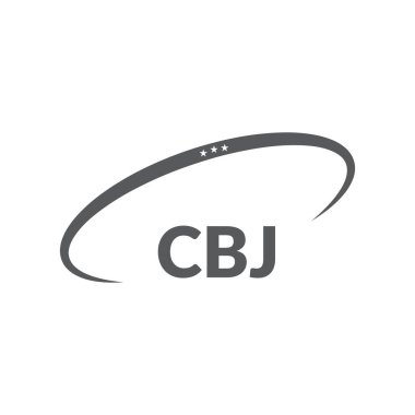 Beyaz arka planda CBJ harf logosu tasarımı. Yaratıcı modern CBJ harf logosu tasarımı. Vektör tasarımı.