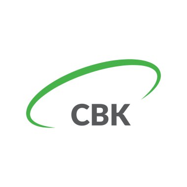 Beyaz arkaplanda CBK harf logosu tasarımı. Yaratıcı modern CBK harf logosu tasarımı. Vektör tasarımı.