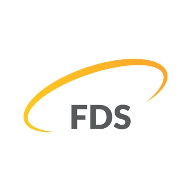 Beyaz arka planda FDS mektup logosu tasarımı. Yaratıcı modern FDS mektup logosu tasarımı. Vektör tasarımı.