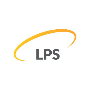 Beyaz arka planda LPS harfli logo tasarımı. Yaratıcı modern LPS harfli logo tasarımı. Vektör tasarımı.