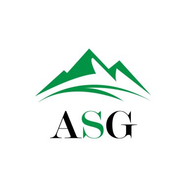 Beyaz arkaplanda ASG harf logosu tasarımı. Yaratıcı modern ASG harf logosu tasarımı. Vektör tasarımı.