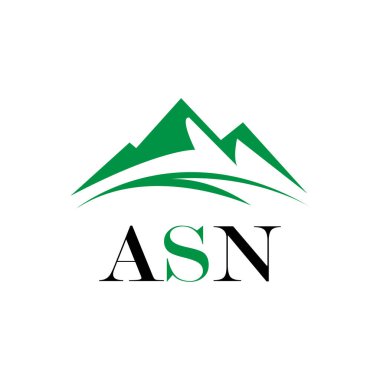 ASN letter logo design on white background. Creative  modern ASN letter logo design. Vector design. clipart