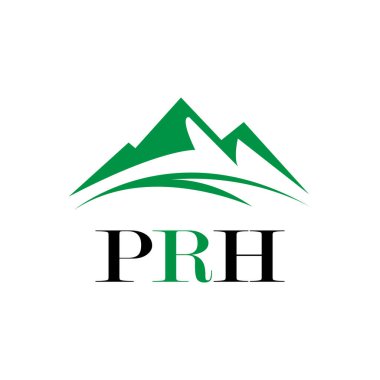 Beyaz arka planda PRH harf logosu tasarımı. Yaratıcı modern PRH harf logosu tasarımı. Vektör tasarımı.