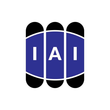 Beyaz arka planda IAI harf logosu tasarımı. Yaratıcı modern IAI harf logosu tasarımı. Vektör tasarımı.