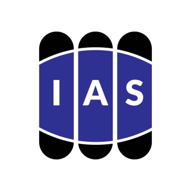 Beyaz arka planda IAS harf logosu tasarımı. Yaratıcı modern IAS harf logosu tasarımı. Vektör tasarımı.