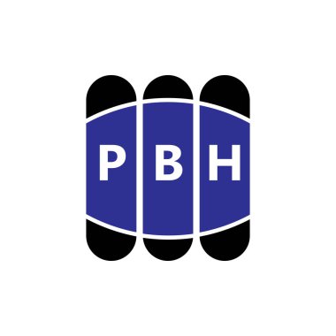 Beyaz arka planda PBH harfli logo tasarımı. Yaratıcı modern PBH harf logosu tasarımı. Vektör tasarımı.