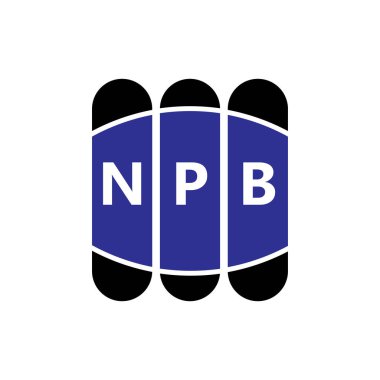 Beyaz arka planda NPB harfi logo tasarımı. Yaratıcı modern NPB harf logosu tasarımı. Vektör tasarımı.