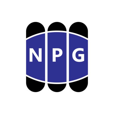 Beyaz arka planda NPG harfi logo tasarımı. Yaratıcı modern NPG harf logosu tasarımı. Vektör tasarımı.