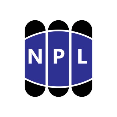 Beyaz arkaplanda NPL harf logosu tasarımı. Yaratıcı modern NPL harf logosu tasarımı. Vektör tasarımı.