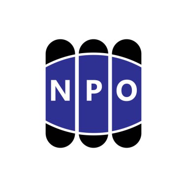 Beyaz arka planda NPO harf logosu tasarımı. Yaratıcı modern NPO harf logosu tasarımı. Vektör tasarımı.