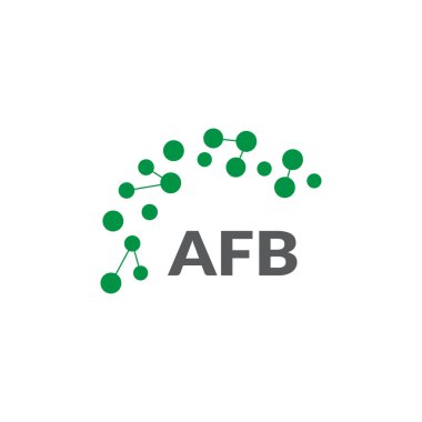 Beyaz arka planda AFB harfi logo tasarımı. Yaratıcı modern AFB harf logosu tasarımı. Vektör tasarımı.