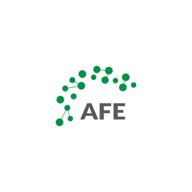 Beyaz arka planda AFE harf logosu tasarımı. Yaratıcı modern AFE harf logosu tasarımı. Vektör tasarımı.