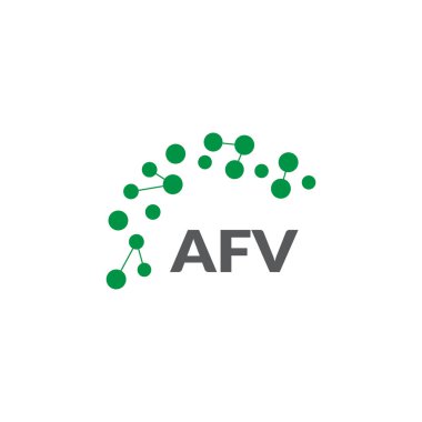 Beyaz arka planda AFV harf logosu tasarımı. Yaratıcı modern AFV harf logosu tasarımı. Vektör tasarımı.