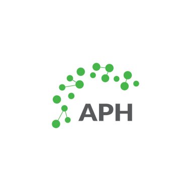 Beyaz arka planda APH harf logosu tasarımı. Yaratıcı modern APH harf logosu tasarımı. Vektör tasarımı.