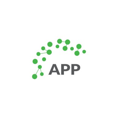 Beyaz arkaplanda APP harf logosu tasarımı. Yaratıcı modern APP harf logosu tasarımı. Vektör tasarımı.