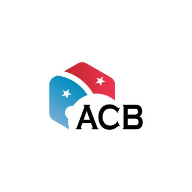 Beyaz arka planda ACB harfi logo tasarımı. Yaratıcı modern ACB harf logosu tasarımı. Vektör tasarımı.