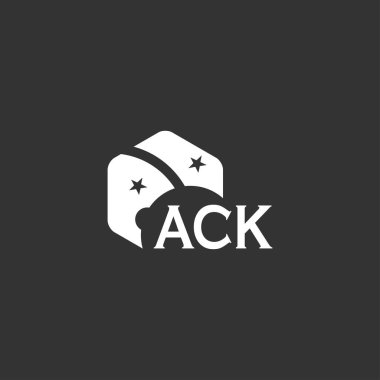 Beyaz arkaplanda ACK harfi logo tasarımı. Yaratıcı modern ACK harf logosu tasarımı. Vektör tasarımı.