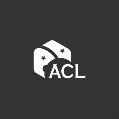 Beyaz arkaplanda ACL harf logosu tasarımı. Yaratıcı modern ACL harf logosu tasarımı. Vektör tasarımı.